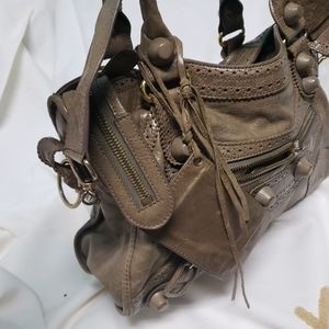 Balenciaga Taupe City Bag